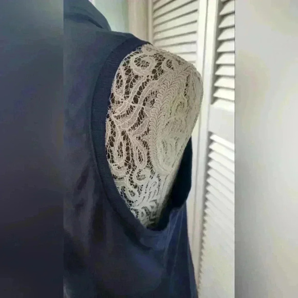 Hyba Activewear Sleeveless Polo Navy Blue  Size Medium - Picture 4 of 6